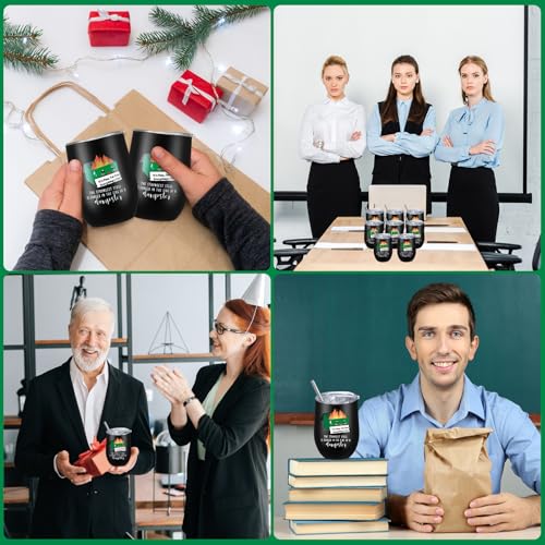 10 Pcs Coworker Gift Dumpster Fire Tumbler with Straw Lid (10 Count)
