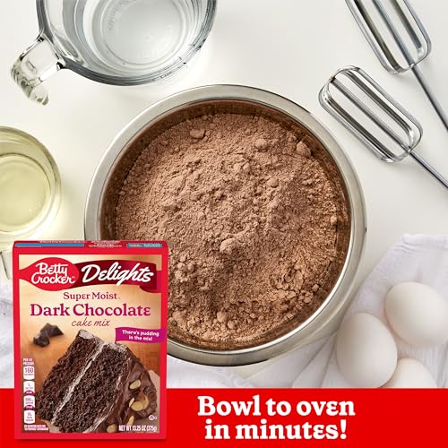 Delights Super Moist Dark Chocolate Cake Mix (159 Ounce)