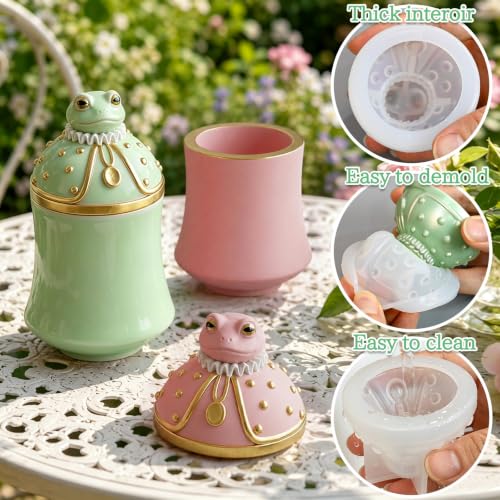 Frog Trinket Jar Silicone Mold
