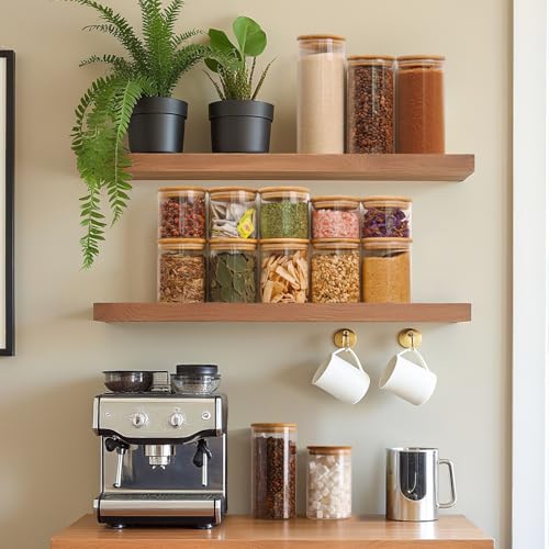 Glass Storage Containers with Lids 0.5 Qt (6 Count)