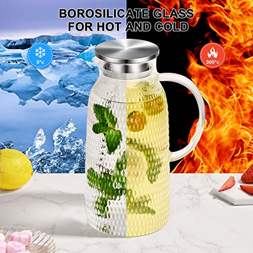 80oz Glass Pitcher with Lid