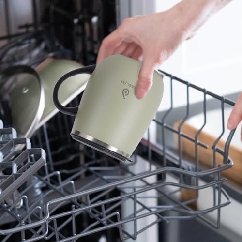 16 oz Insulated Coffee Mug with Lid and Handle