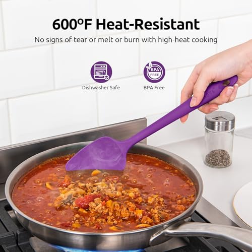 Silicone Spatula Set 600°F High Heat Resistant