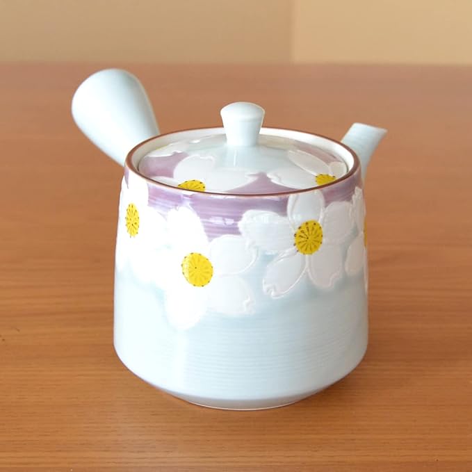 Japanese Teapot Ceramic Kyusu 14.9 fl oz Arita Imari ware Made in Japan Porcelain Tea pot for Green Tea Urara
