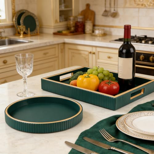 Leather Tray Desktop Storage Organizer
