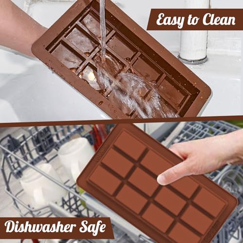 1 Inch Deep Chocolate Bar Mold 12 Snap