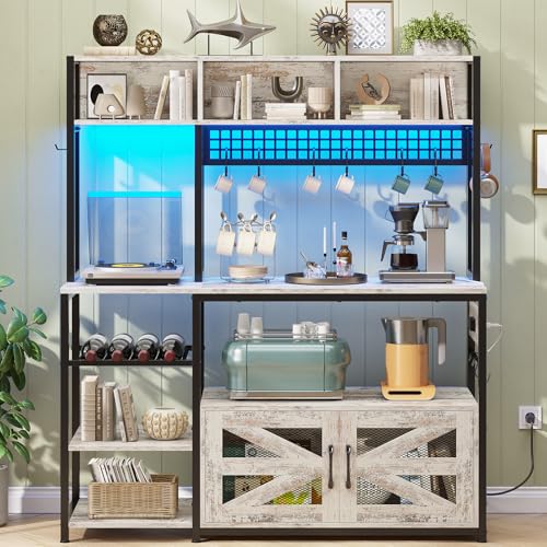 47.2 Inch Bakers Rack with Power Outlet