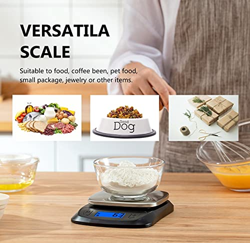 Kitchen Scales Digital Food Scale Cooking in Grams & Ounces Black