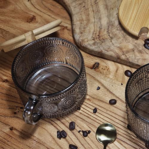 Vintage Glass Coffee Mugs