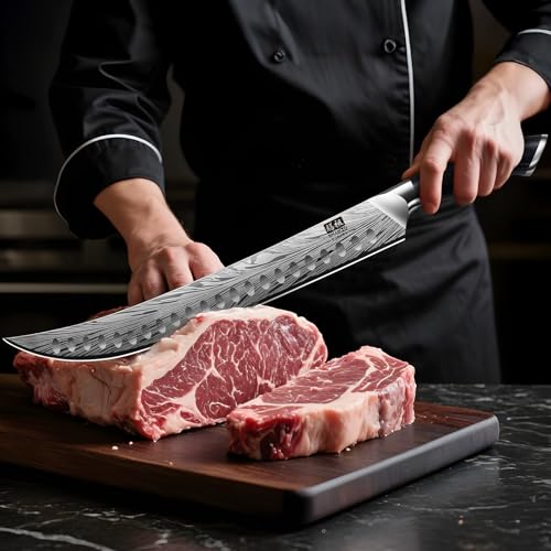 Butcher Knife in High Carbon Powder Steel