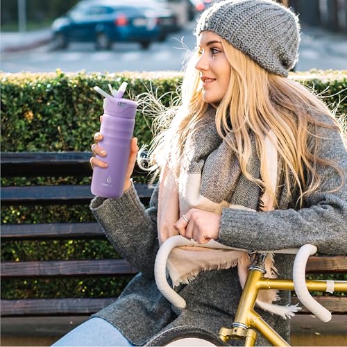 24oz Stainless Insulated Bottle with 2 Leak