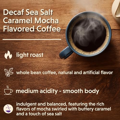 Decaf Sea Salt Caramel Mocha Flavored (80 Ounce)