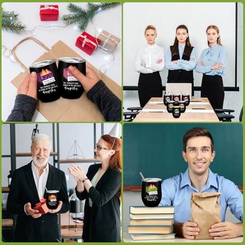 6 Pcs Coworker Gift Dumpster Fire Tumbler with Straw Lid (6 Count)