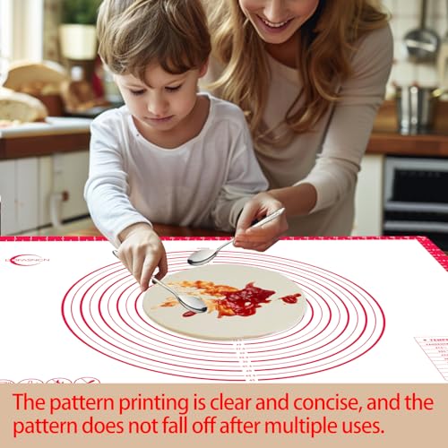 Silicone Pastry Mat Dough Baking Bread Sourdough Fondant Pie Dough Pizza