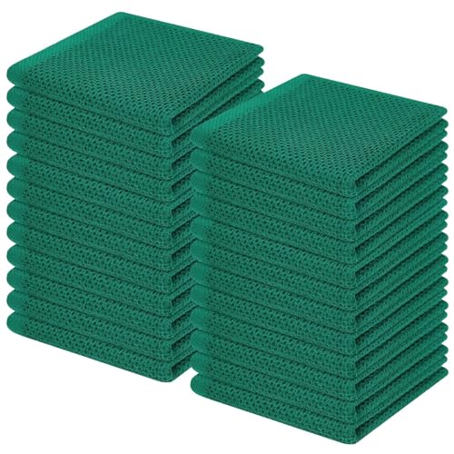 100% Cotton Waffle Weave Kitchen Dish Cloths 24 (24 Count)