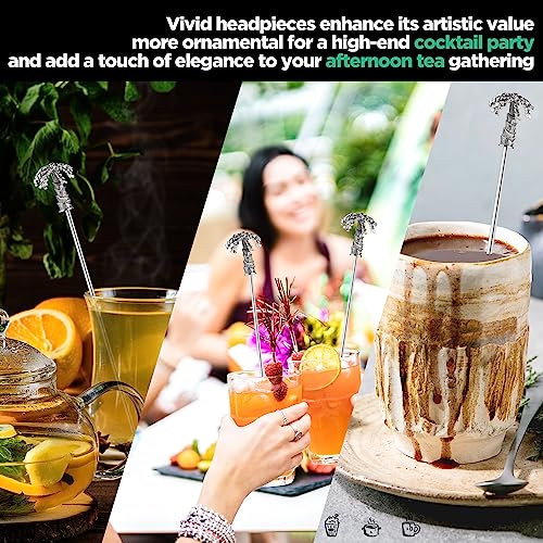 6 Pcs 7.5'' Metal Stir Sticks