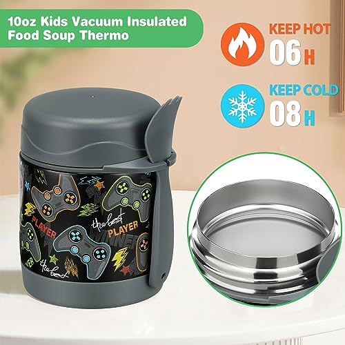Bento Lunch Box Set With 10oz Soup Thermo