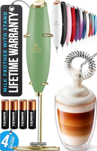 Powerful Milk Frother Wand With Duracell Batteries
