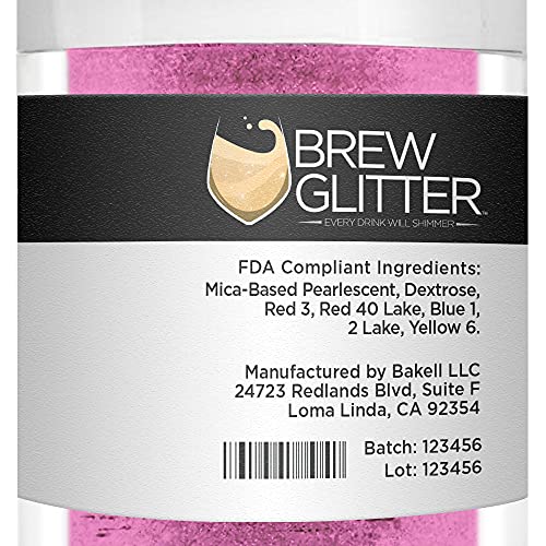 Pink BREW GLITTER Edible Glitter For Drinks
