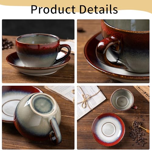 Porcelain Coffee Cup with Saucer Spoon Set