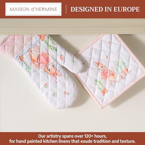 100% Cotton Oven Mitt & Pot Holder Set (2 Count)