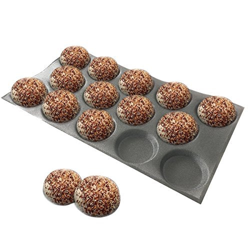 Silicone Hamburger Bread Forms Perforated Silicone Bakery Molds Tartlets Pita Moulds Sheets Food Grade for Industrial Large Size