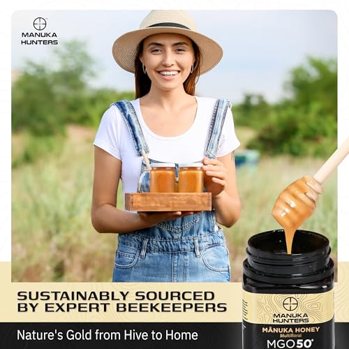 New Zealand Manuka Honey MGO 50 Raw & Pure Monofloral 8.8oz (8.8 Ounce)