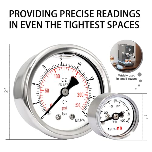 1 Inch mini Pressure Gauge