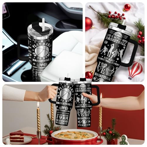 Funny Cat Will Not 40 oz Tumbler with Handle