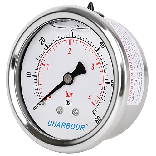Glycerin Pressure Gauge 60psi