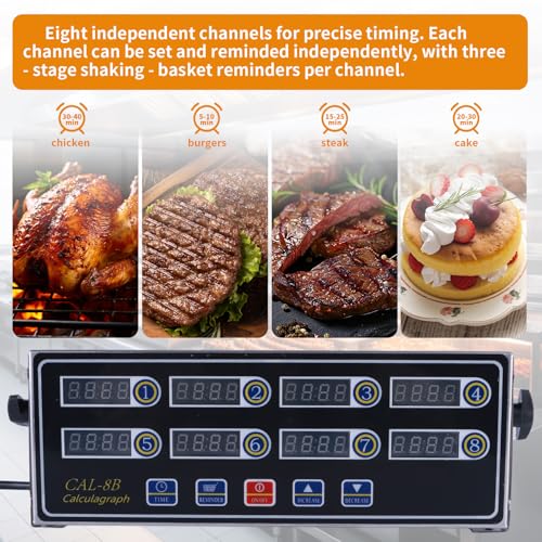 8 Channel Digital Kitchen Timer