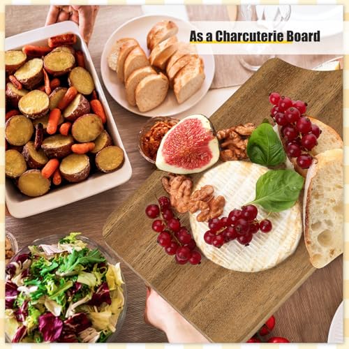 6 Pcs Thick Wood Cutting Boards Bulk for Chopping Serving (6 Count)