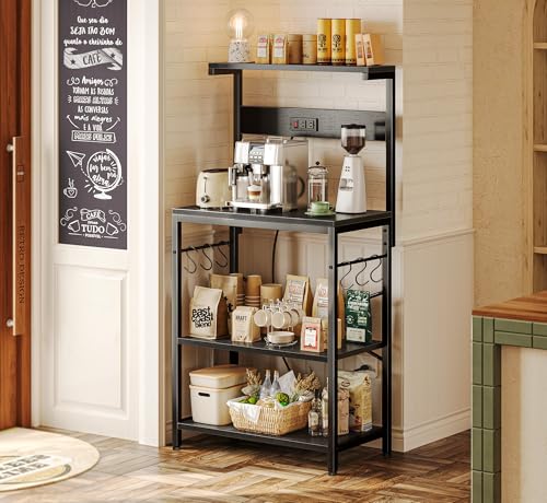 Kitchen Bakers Rack with Power Outlet