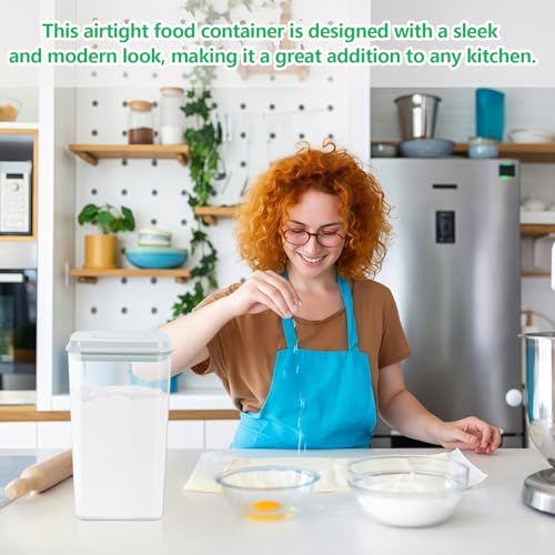 4.2 Qt Airtight Flour Rice Storage Container with Pop
