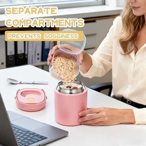 20oz Soup Thermo for Hot Food with a Snack Box Container