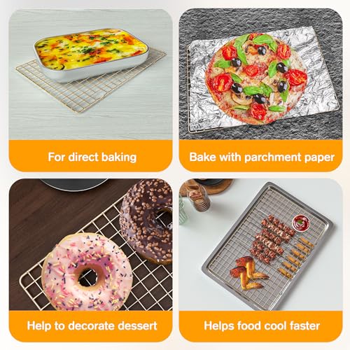 2 Pack Cooling Racks for Cooking and Baking
