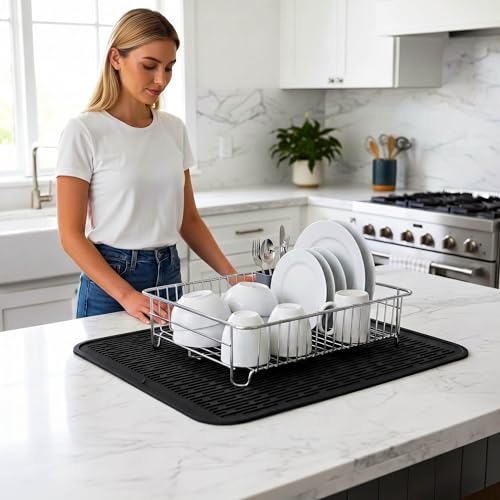 Silicone Dish Drying Mat for Multiple Usage