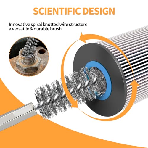 Bore Brush for Drill (8 Count)