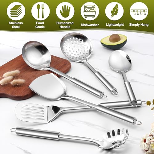 Stainless Steel Kitchen Cooking Utensils Set (10 Count)