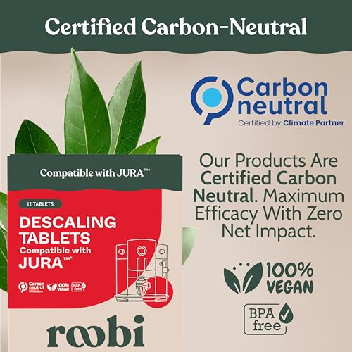 Jura Compatible Descaling Tablets. 12 Jura Descaling Tablets for Automatic Espresso Coffee Machines. 100% Vegan (12 Count)