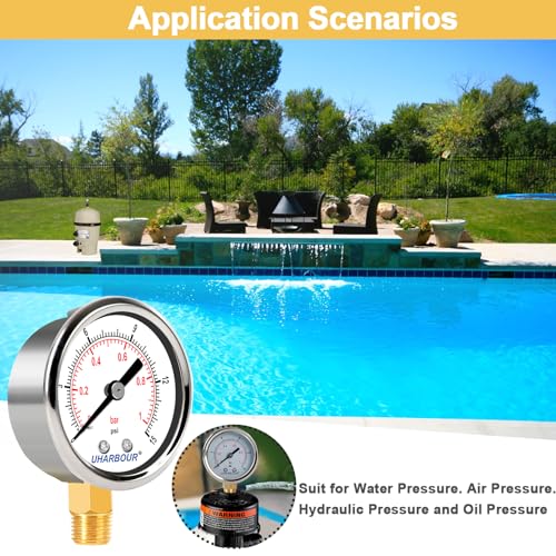 Lead Free Water Pressure Gauge 0