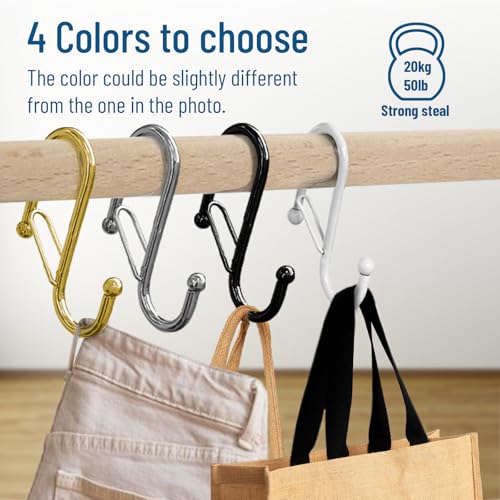 6 S Shaped Hooks with Anti (6 Count)