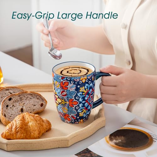 SIMI 16 oz Large Coffee Mugs Set of 6 (6 Count)