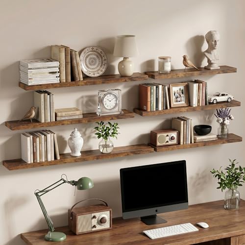 40 Inch Floating Shelves Wall Mounted for Display (2 Count)