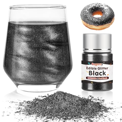 Edible Black Glitter