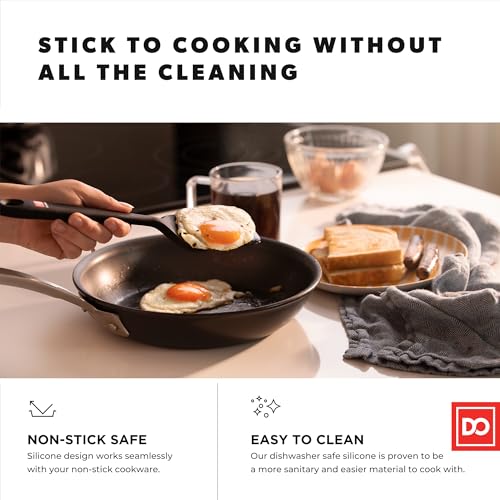 DI ORO Silicone Turner Spatula Set (4 Count)