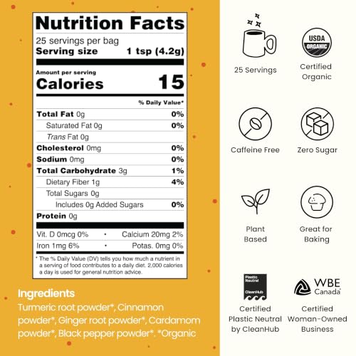 Turmeric Superfood Latte (4.4 Ounce)
