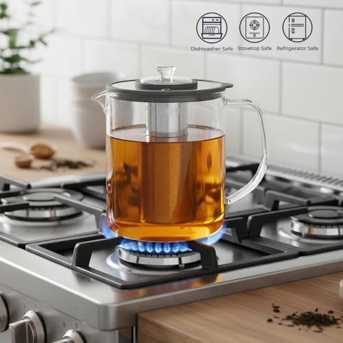 85oz Glass Tea Pot with Infuser (85 Count)