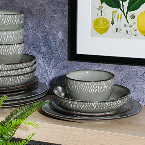 Matisse 16 Piece Double Bowl Dinnerware Set