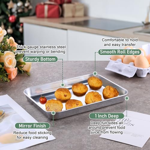 Toaster Oven Pan with Rack (2 Count)